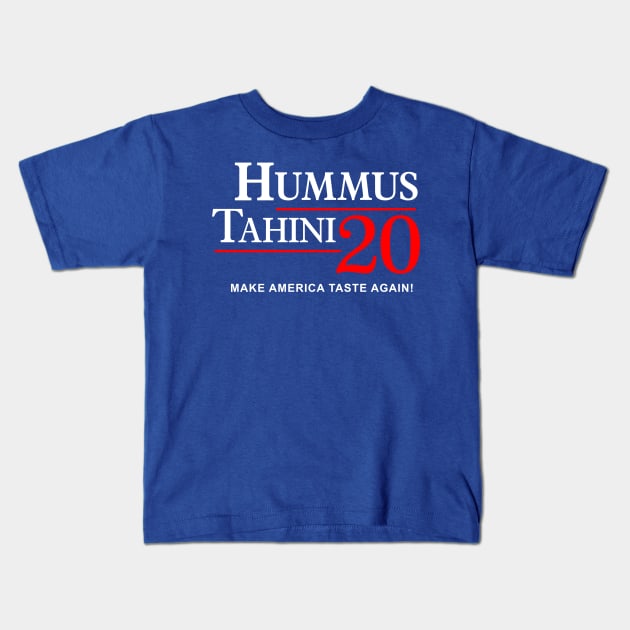 Vote Hummus, Tahini 2020 Kids T-Shirt by VeganLifestyles